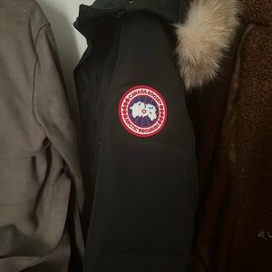 Womens Canada Goose shelburne Parka Black- XL